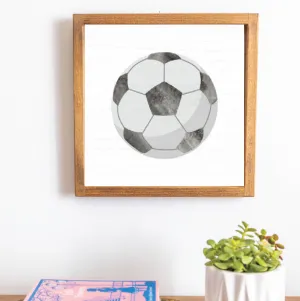Soccer Ball 12” x 12” Wall Art