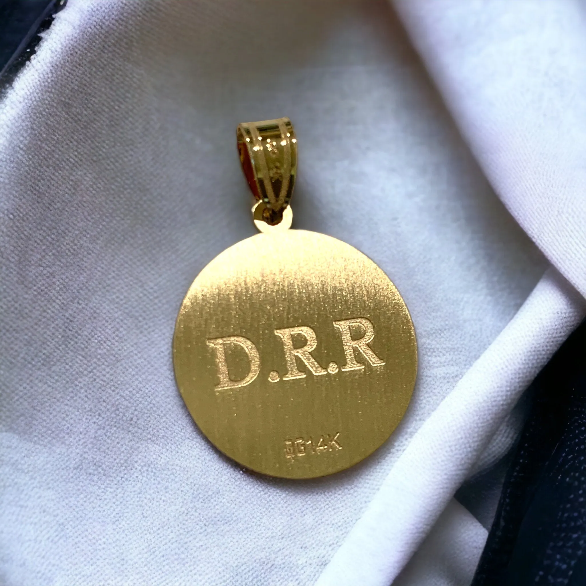 Soccer Ball with Number and Engraved Name Pendant - Sterling Silver or Solid Gold