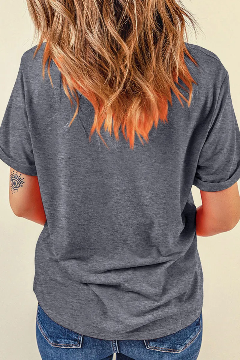 Softball Coquette Gray Graphic Tee