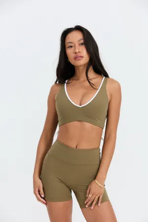 Sophia Sports Bra - Khaki