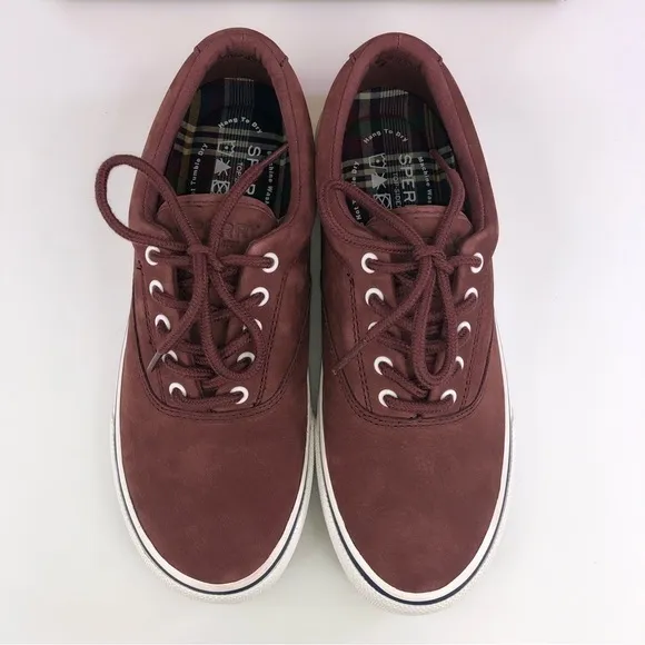 Sperry Striper II CVO Burgundy Shoes Size 8M