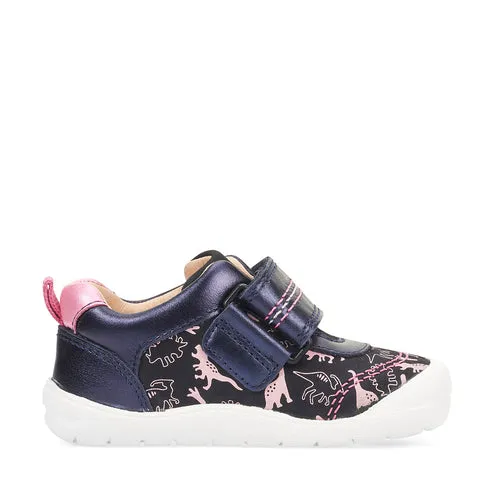 Startrite Footprint First Walker F Fit Pink Dino
