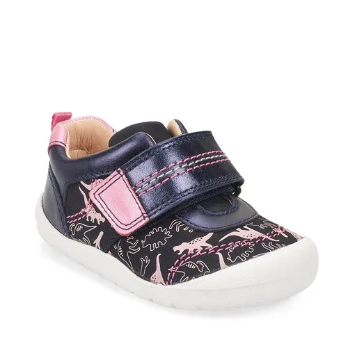 Startrite Footprint First Walker F Fit Pink Dino