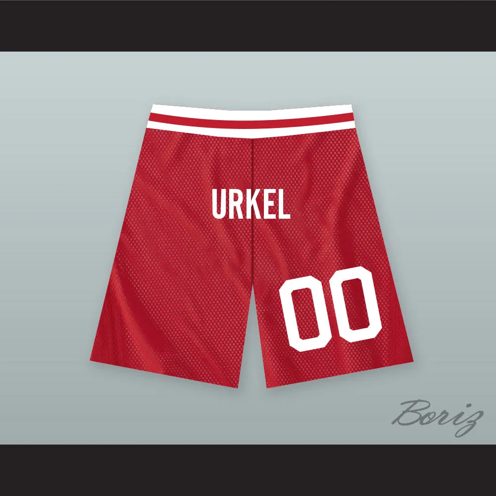Steve Urkel 00 Vanderbilt Muskrats High School Red Basketball Shorts