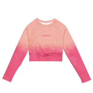 strawberry pop long-sleeve crop top