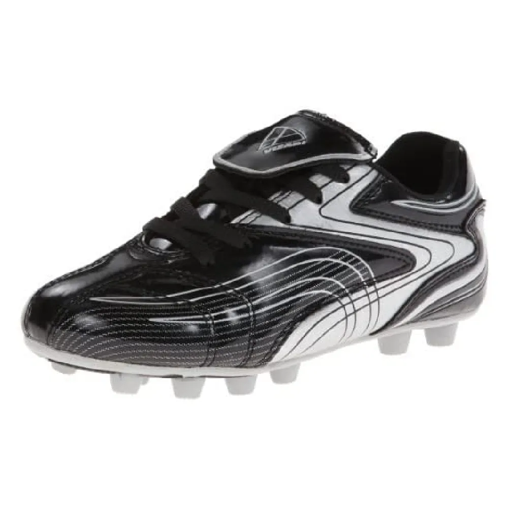 Striker Firm Ground Soccer Shoes -Black/Silver