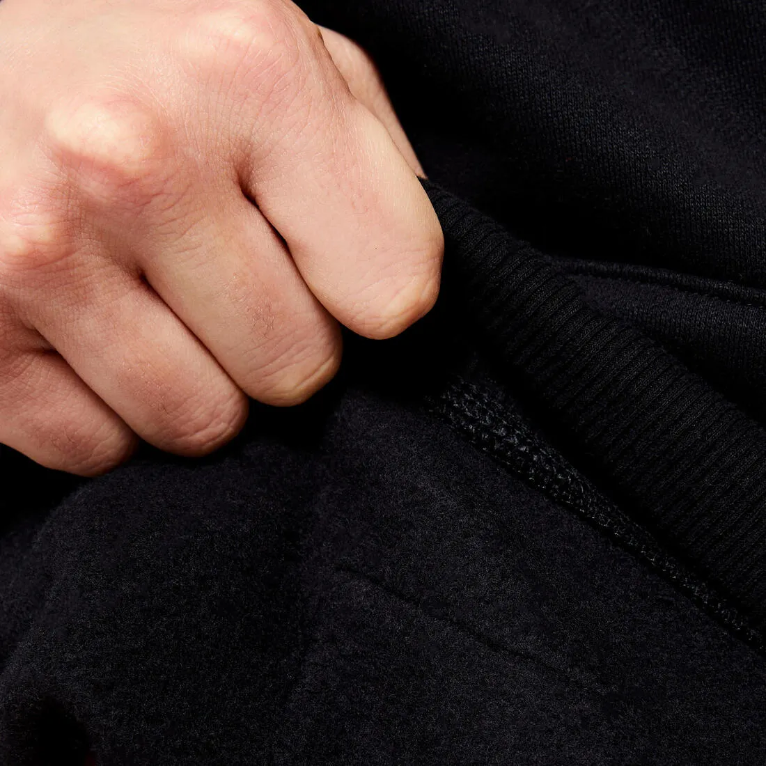 Sweat à capuche de fitness homme, noir