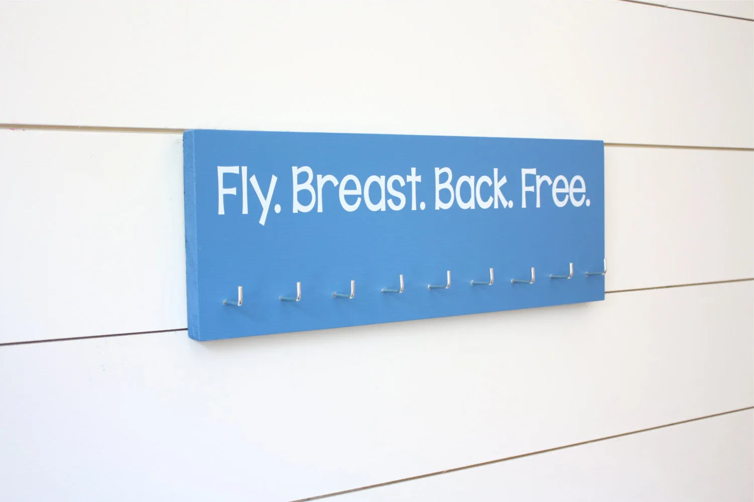 Swim Medal Holder- Fly. Breast. Back. Free. - Medium