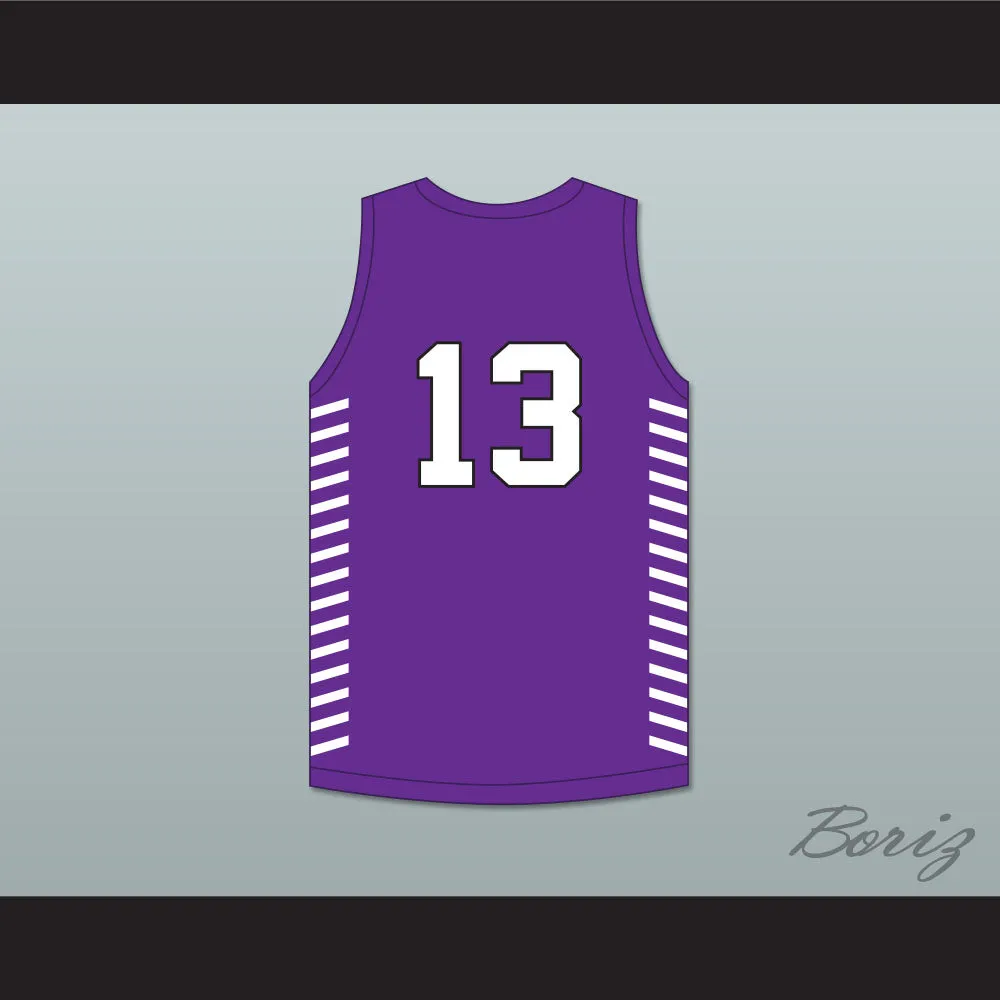 Tari Eason 13 Garfield High School Bulldogs Purple Basketball Jersey 1