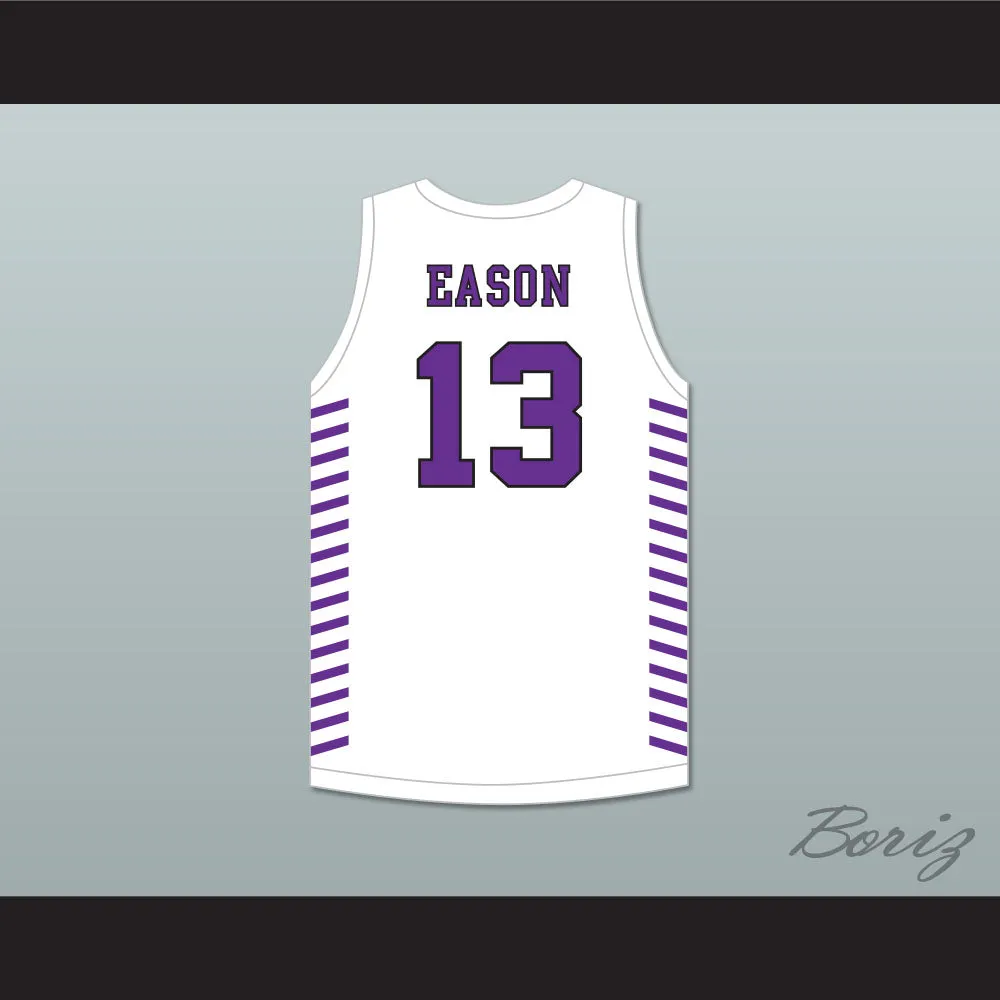 Tari Eason 13 Garfield High School Bulldogs White Basketball Jersey 2