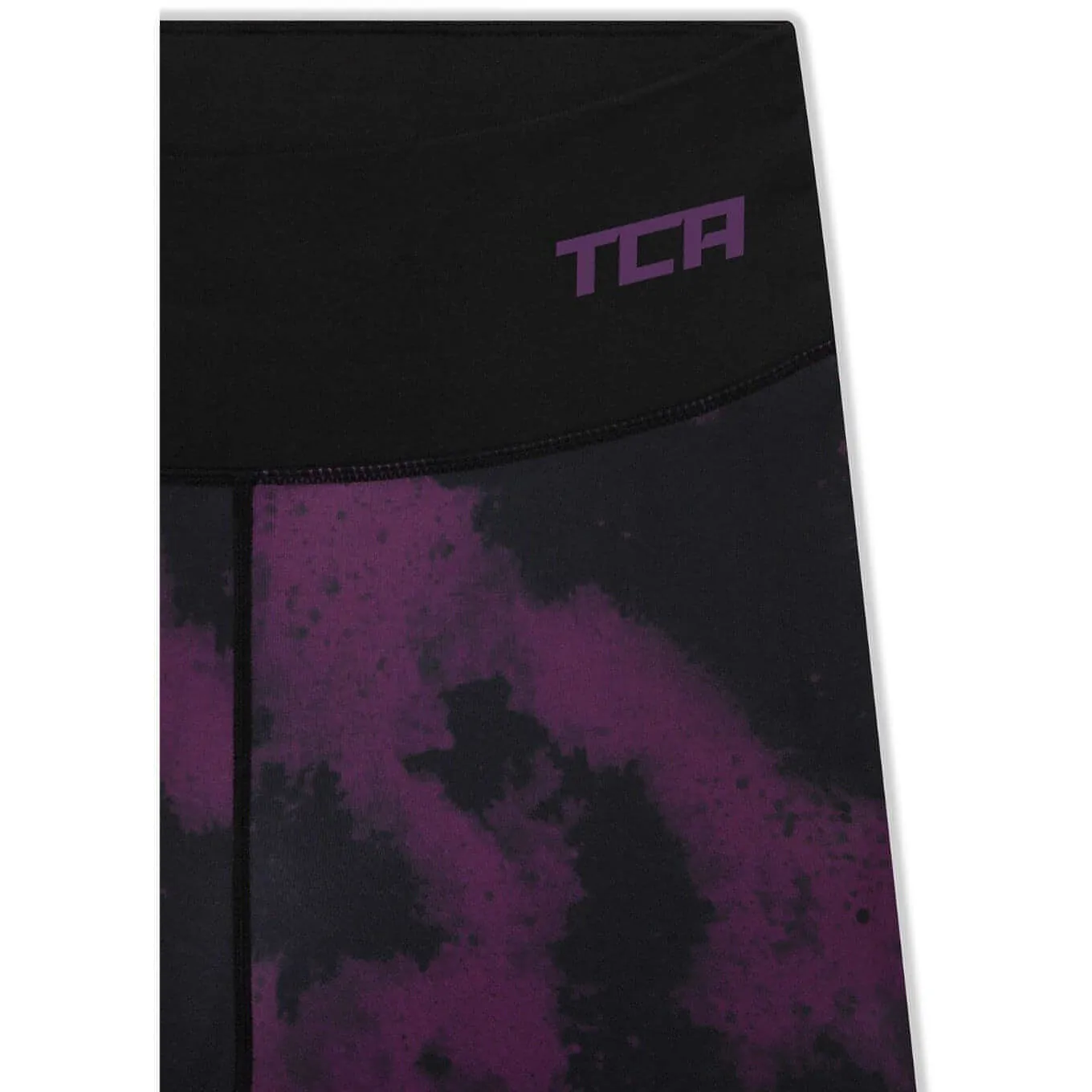 TCA Supreme Graphic Womens Long Running Tights - Purple