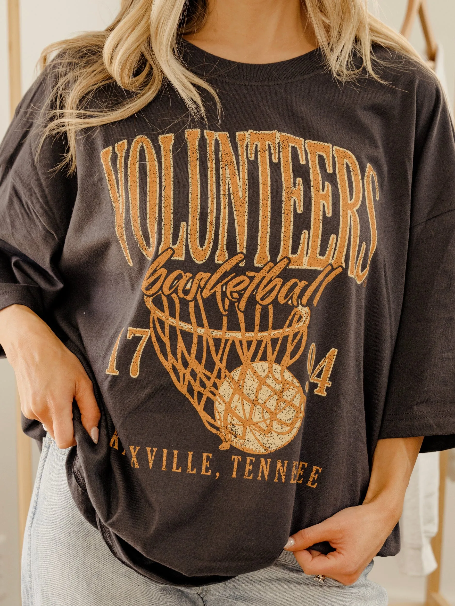Tennessee Vols Big Basketball Smoke One Size Tee