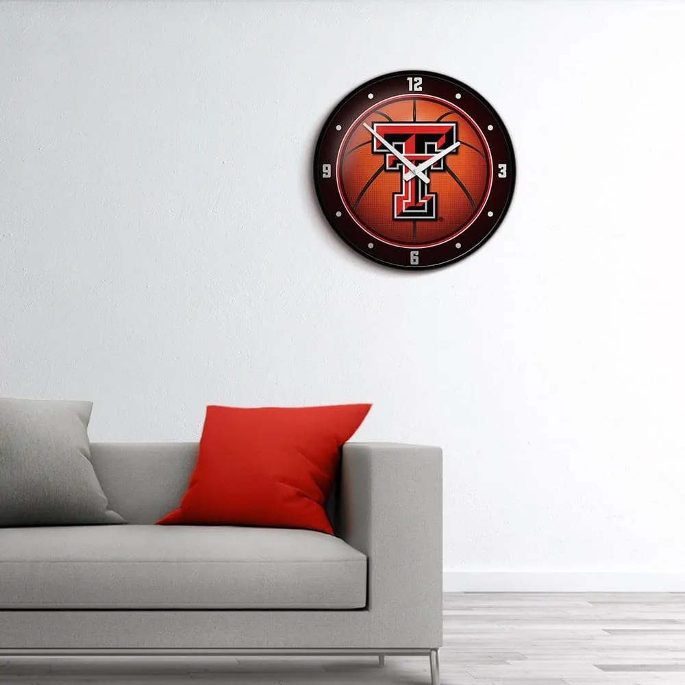 Texas Tech Red Raiders: Basketball - Modern Disc Wall Clock