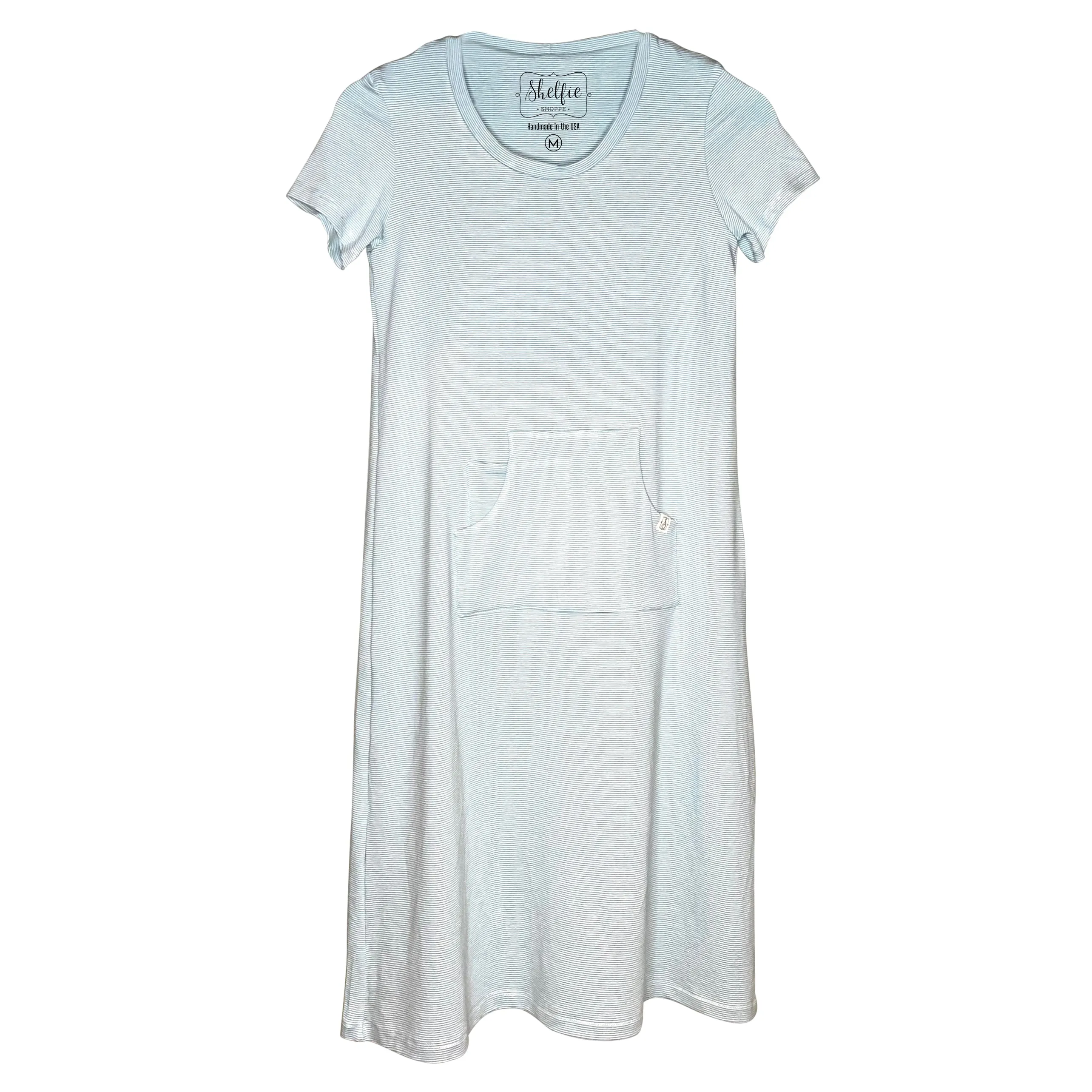 The “Just Above the Knee” Short-Sleeved Dress with Built In Shelf Bra