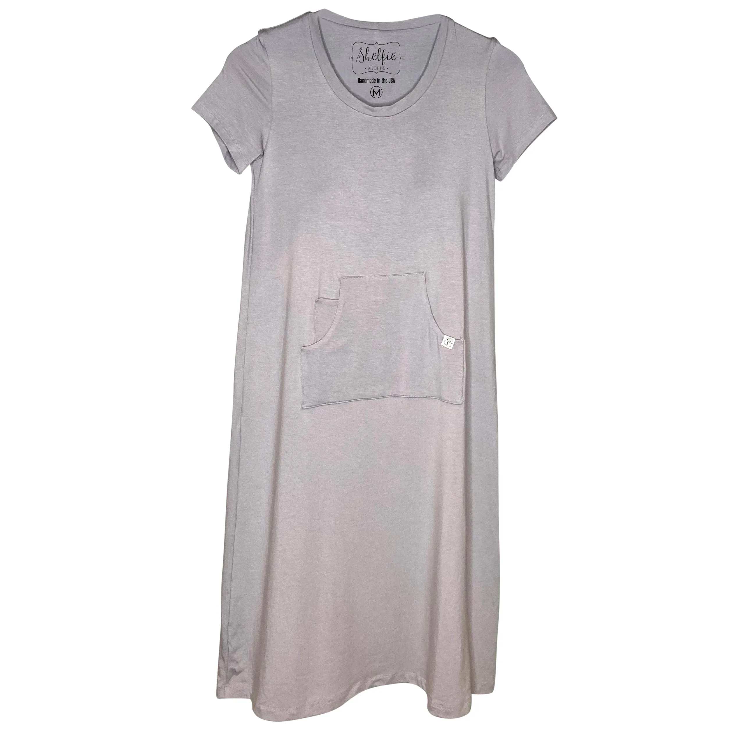 The “Just Above the Knee” Short-Sleeved Dress with Built In Shelf Bra