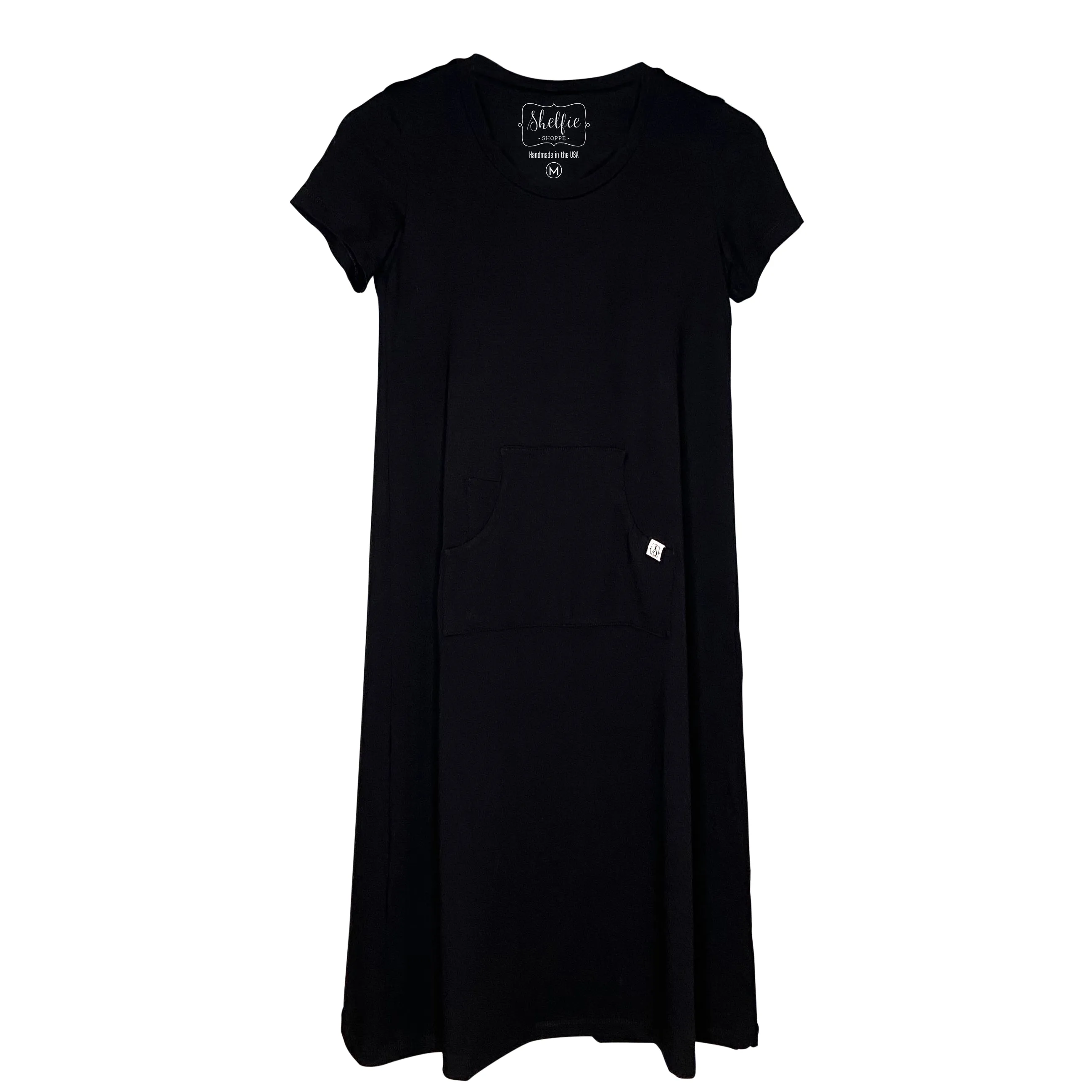 The “Just Above the Knee” Short-Sleeved Dress with Built In Shelf Bra