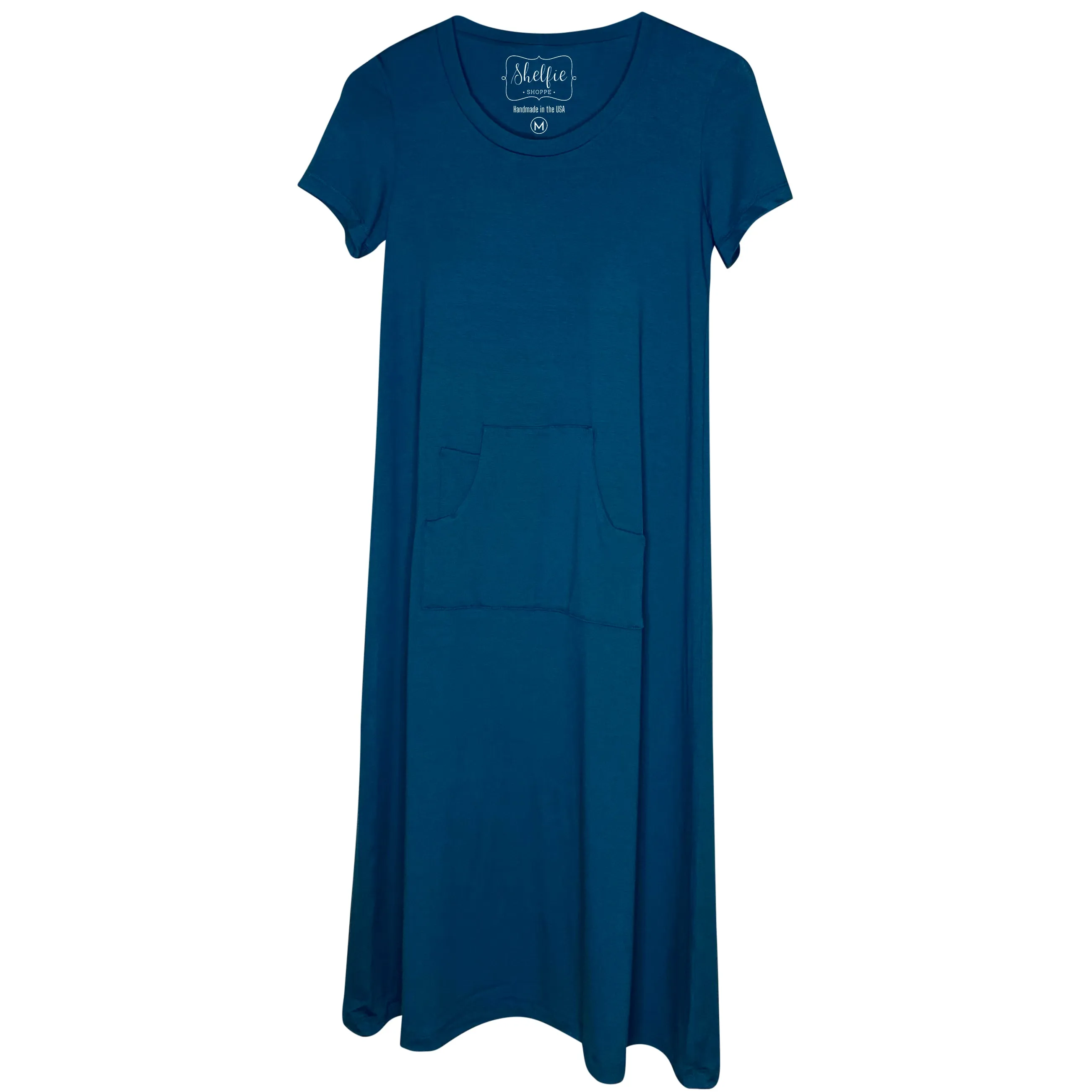 The “Just Above the Knee” Short-Sleeved Dress with Built In Shelf Bra