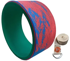 The Yogis Yoga Wheel Strongest & Most Comfortable Wheel Size -17 X 34 cm [ Free - Yoga Belt ]