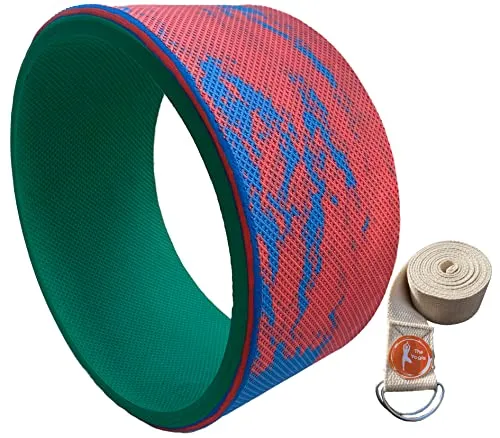 The Yogis Yoga Wheel Strongest & Most Comfortable Wheel Size -17 X 34 cm [ Free - Yoga Belt ]