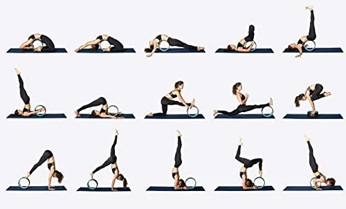 The Yogis Yoga Wheel Strongest & Most Comfortable Wheel Size -17 X 34 cm [ Free - Yoga Belt ]