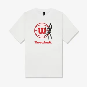 Throwback X Wilson 11th Anniversary Hybrid Logo Graphic Heavyweight Tee - White