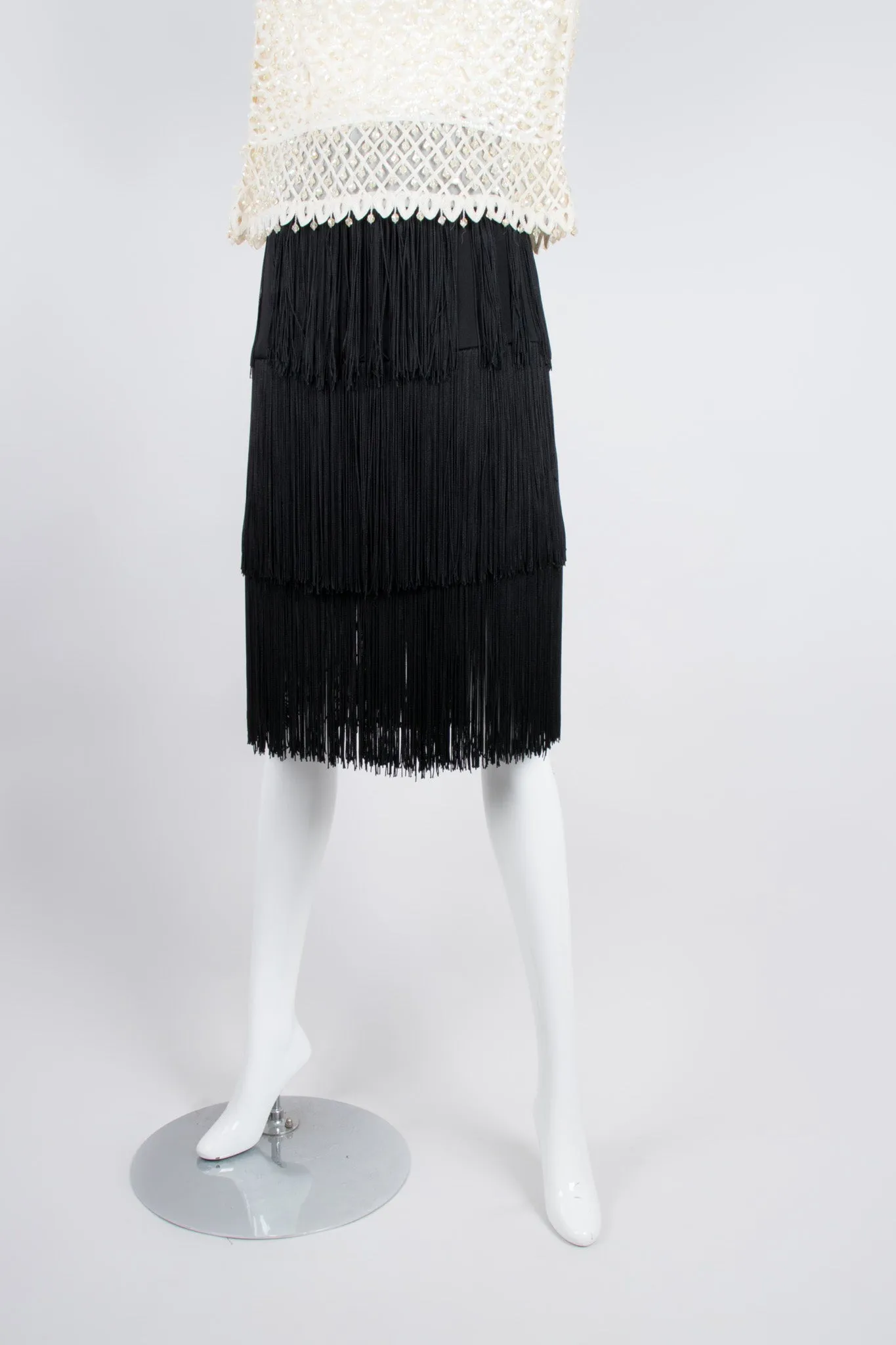 Tiered Fringe Skirt