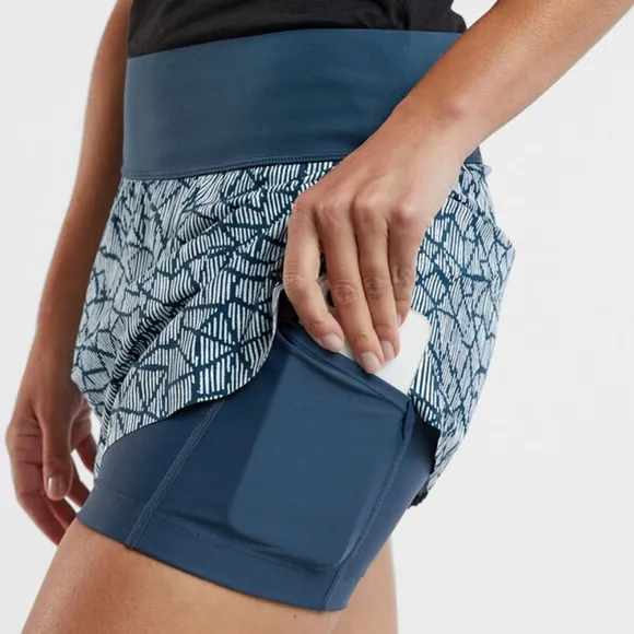 TITLE NINE | Bonded Ultralight Running Skort - Indio