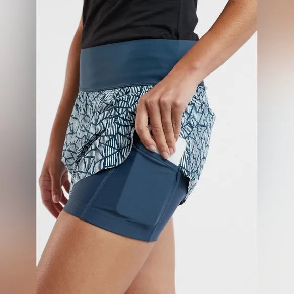TITLE NINE | Bonded Ultralight Running Skort - Indio