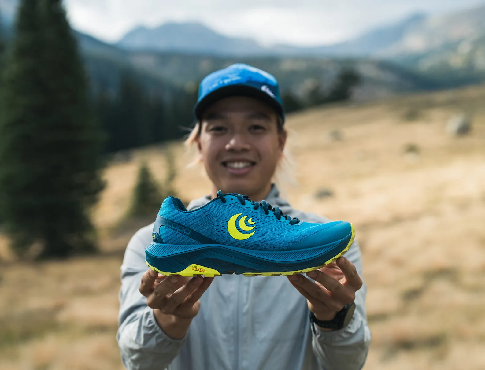 Topo Ultraventure 3  (Mens) - Blue/Lime