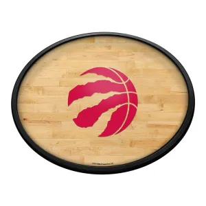 Toronto Raptors: Hardwood - Oval Slimline Lighted Wall Sign