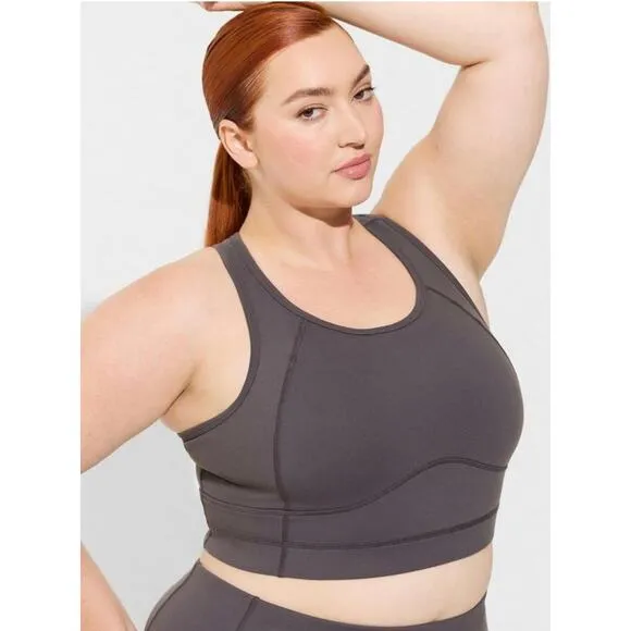 Torrid Gray Sports Bra 4 way stretch
