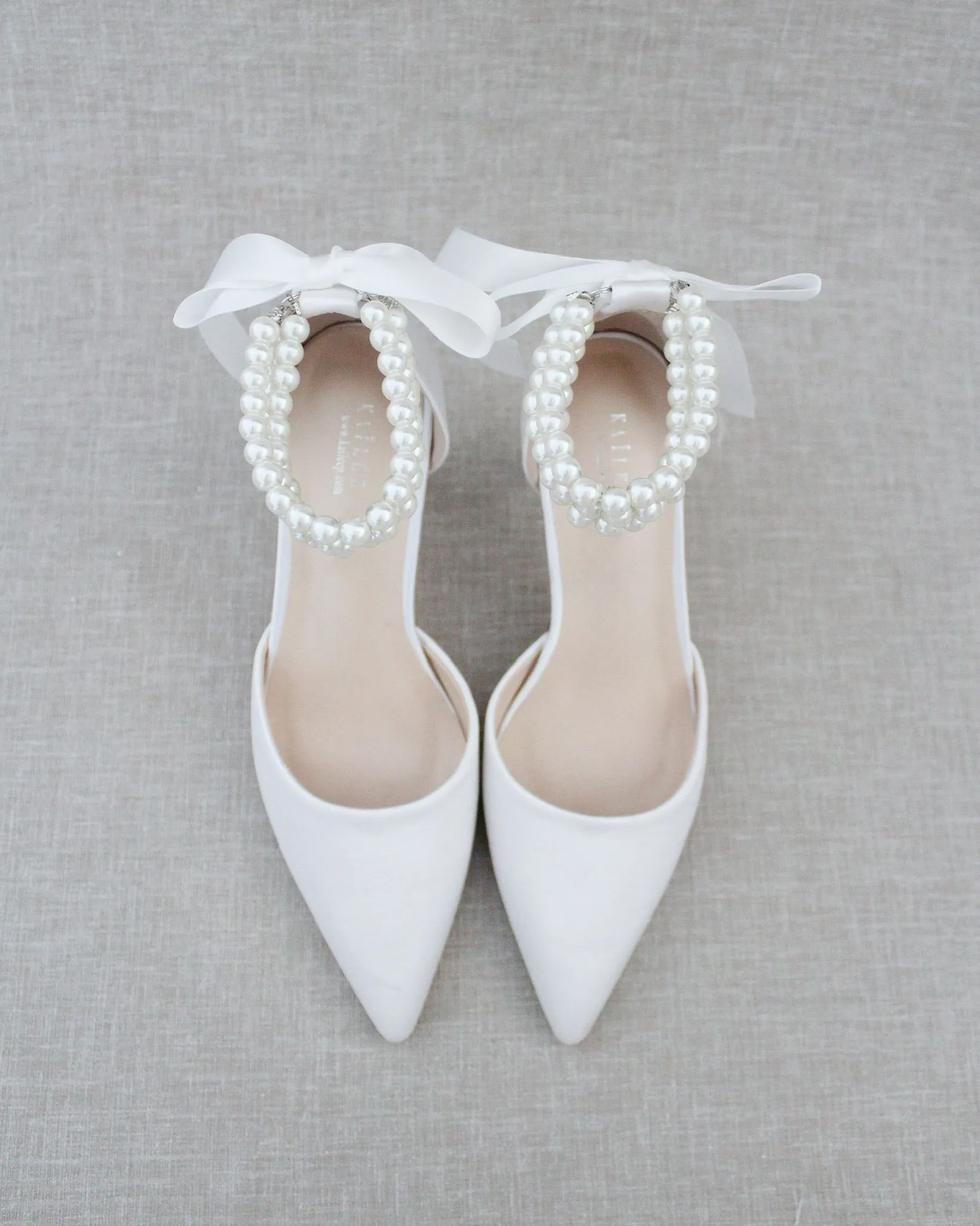 Trinity Pearl Wrap Bridal Shoes