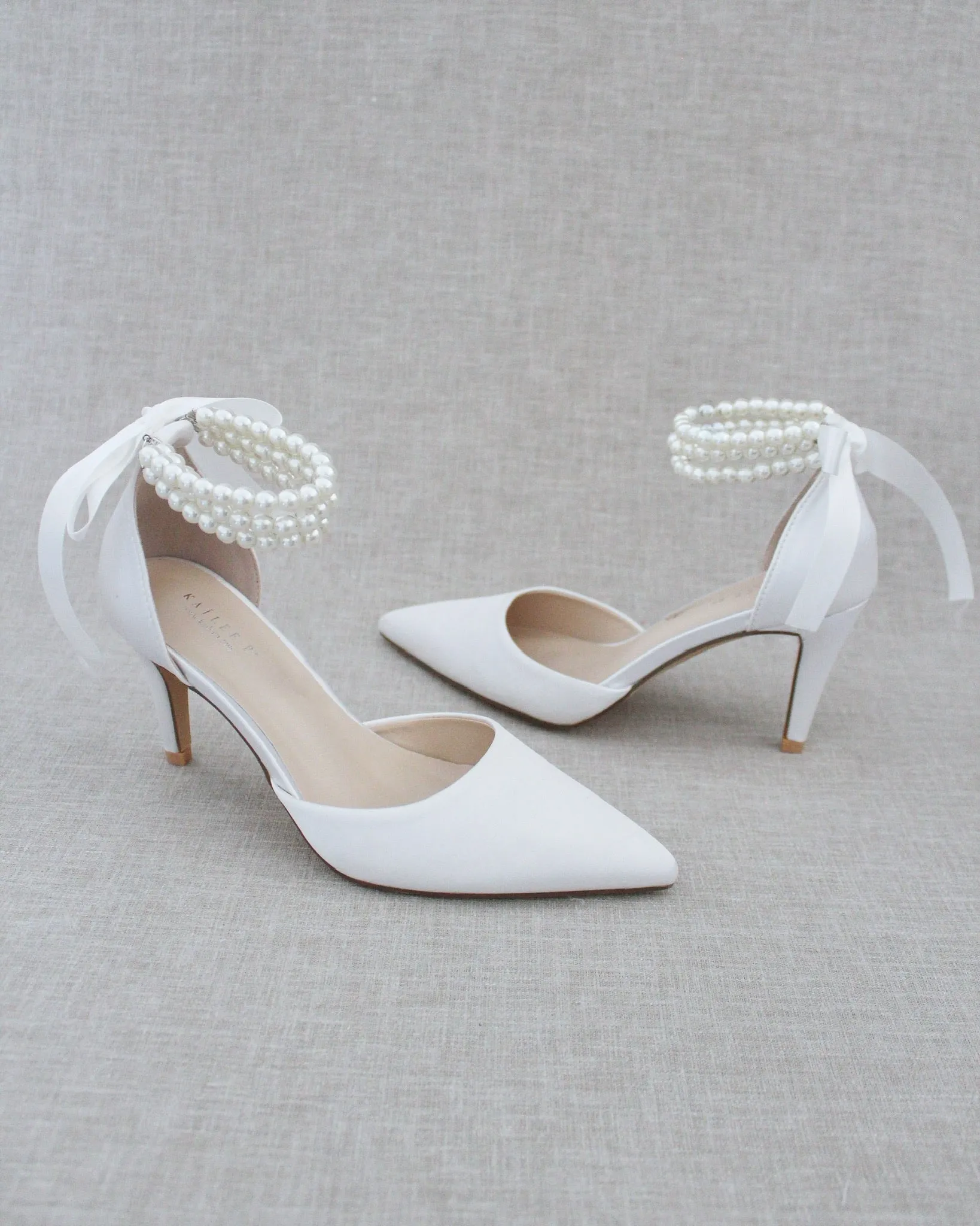 Trinity Pearl Wrap Bridal Shoes