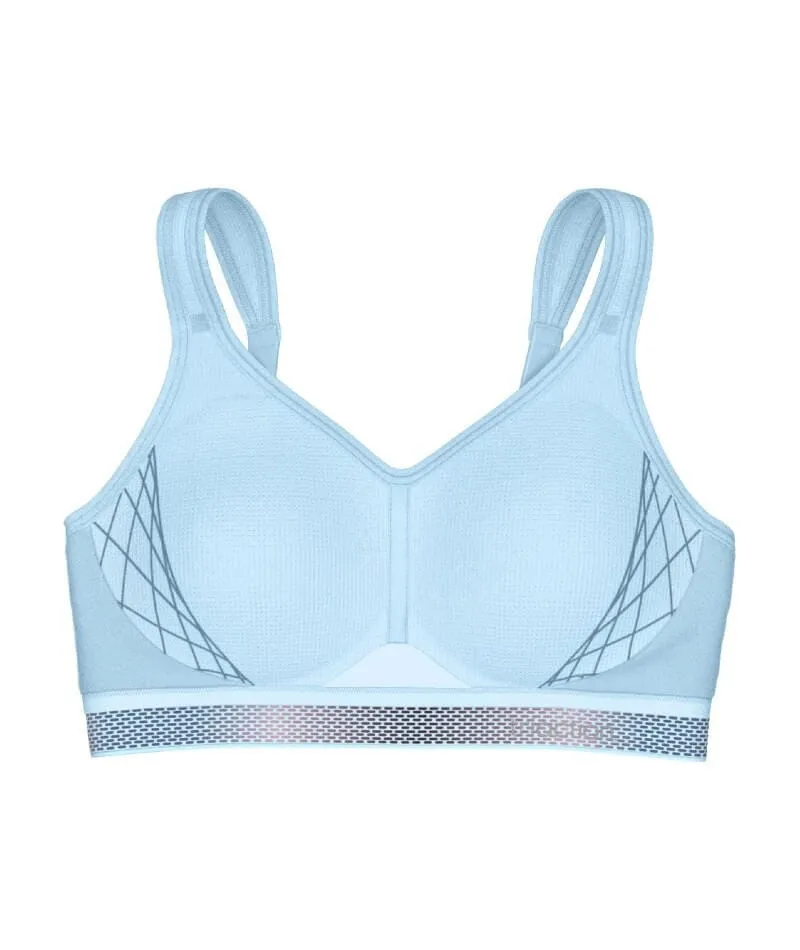 Triumph Triaction Cardio Flow Wire-free Sports Bra - Sky Blue