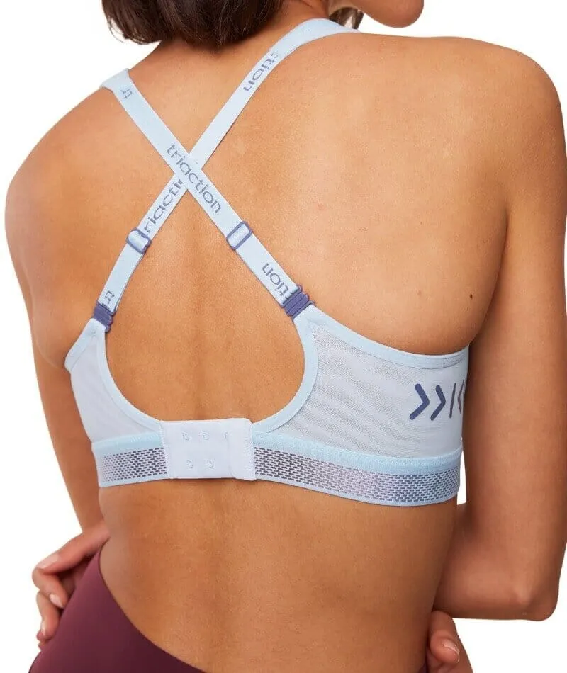 Triumph Triaction Cardio Flow Wire-free Sports Bra - Sky Blue