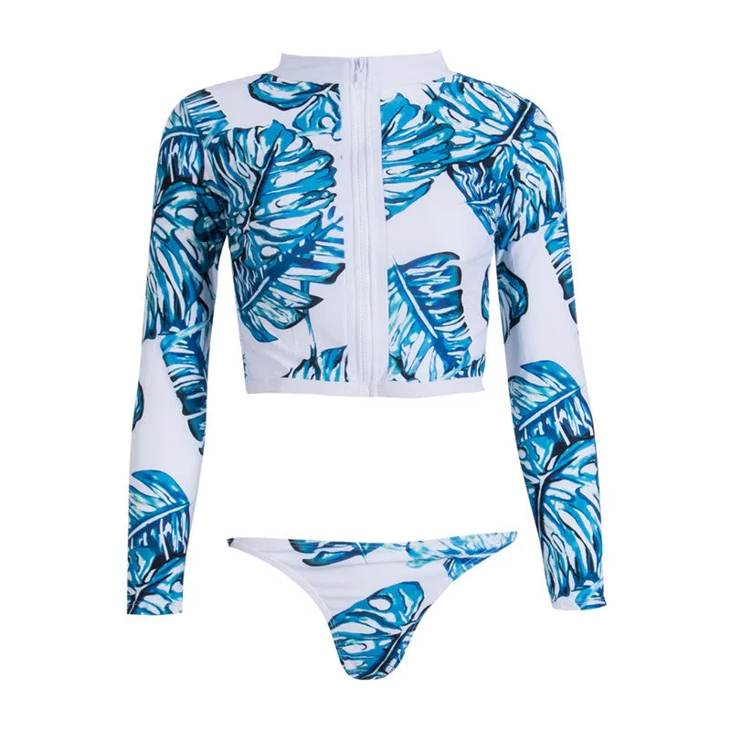 Tropical print bikini trendy