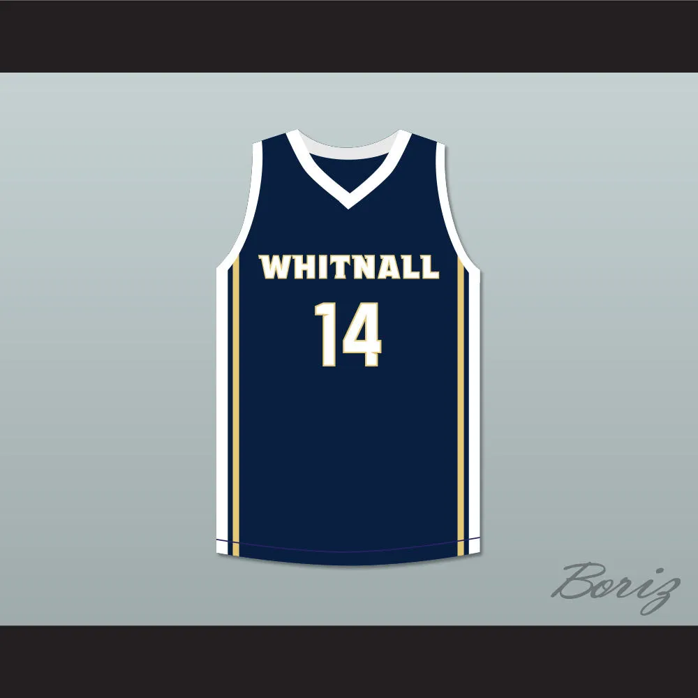 Tyler Herro 14 Whitnall High School Falcons Navy Blue Basketball Jersey 2