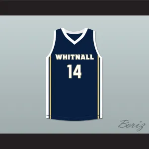 Tyler Herro 14 Whitnall High School Falcons Navy Blue Basketball Jersey 2