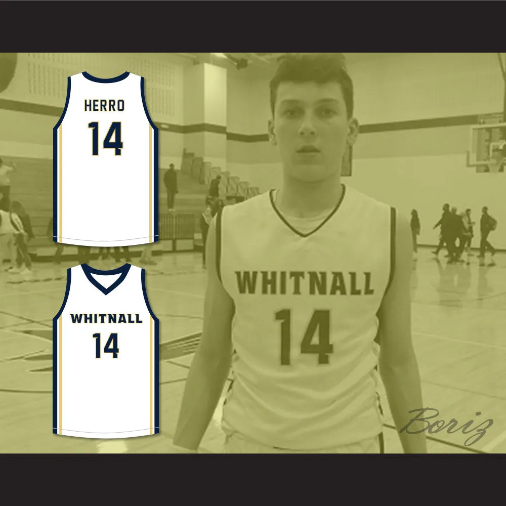 Tyler Herro Whitnall High School Falcons White Basketball Jersey 2