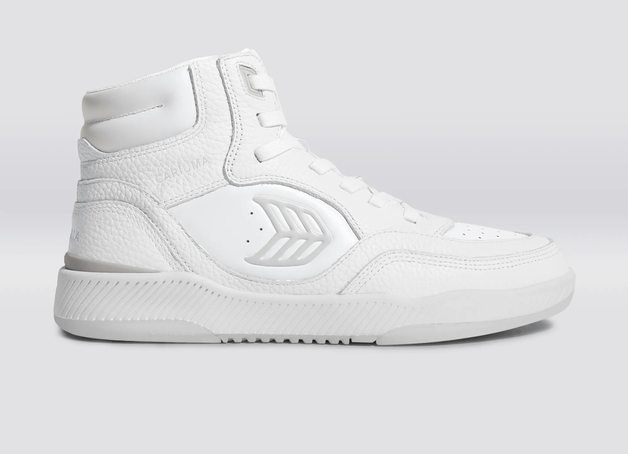 UBA High White Premium Leather Ice Logo Sneaker Women