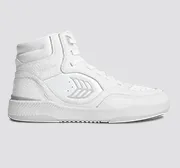UBA High White Premium Leather Ice Logo Sneaker Women