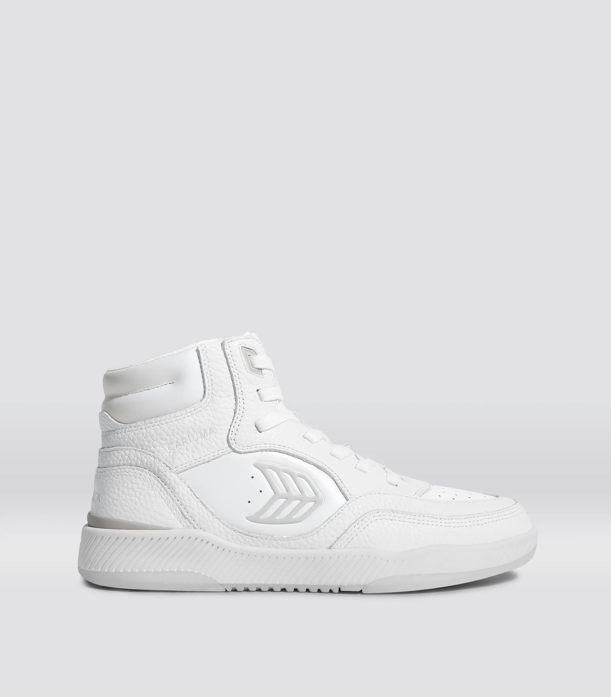 UBA High White Premium Leather Ice Logo Sneaker Women