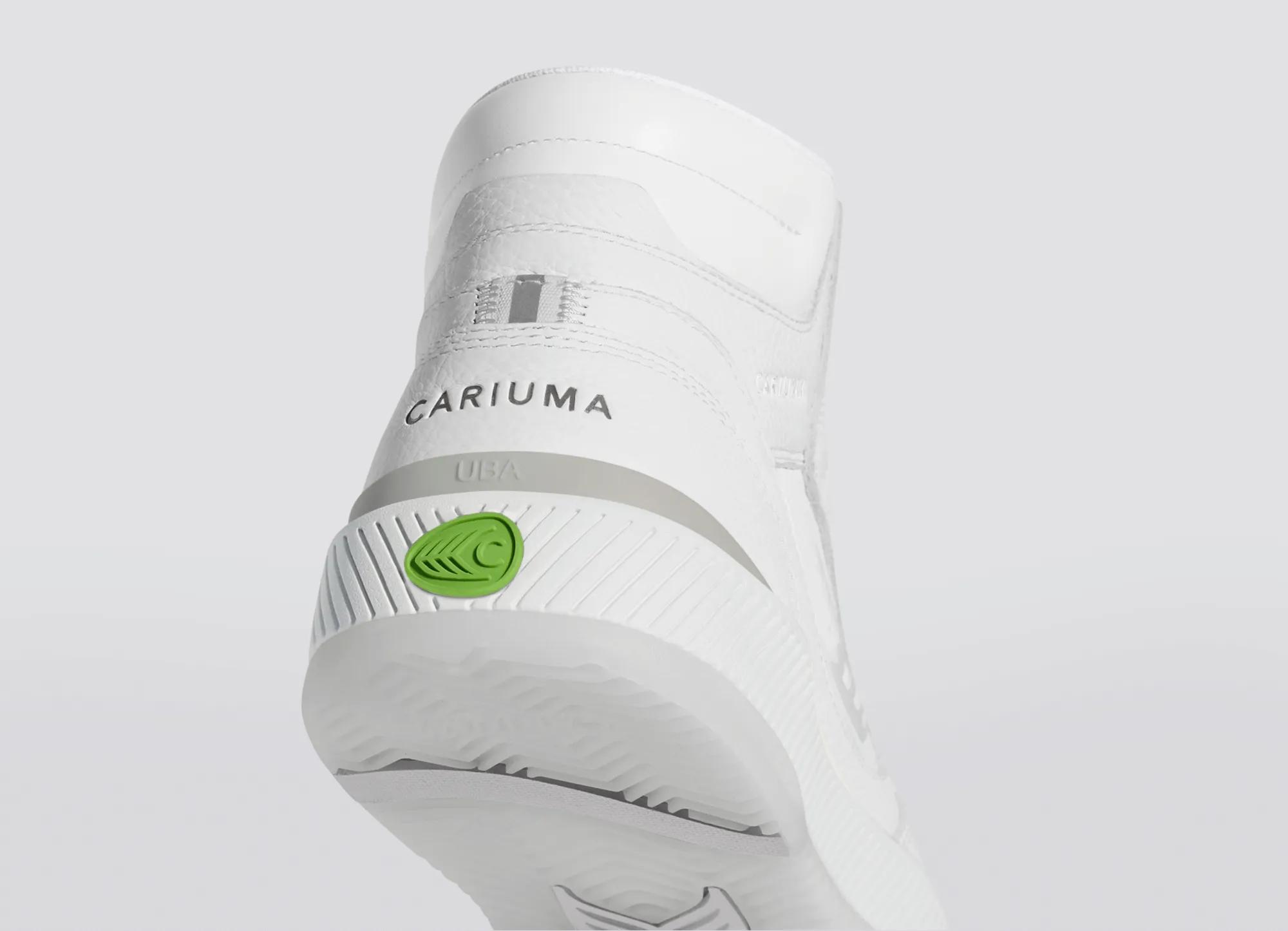 UBA High White Premium Leather Ice Logo Sneaker Women