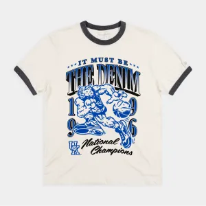 UK Basketball 1996 "It Must Be The Denim" Champs Ringer Tee