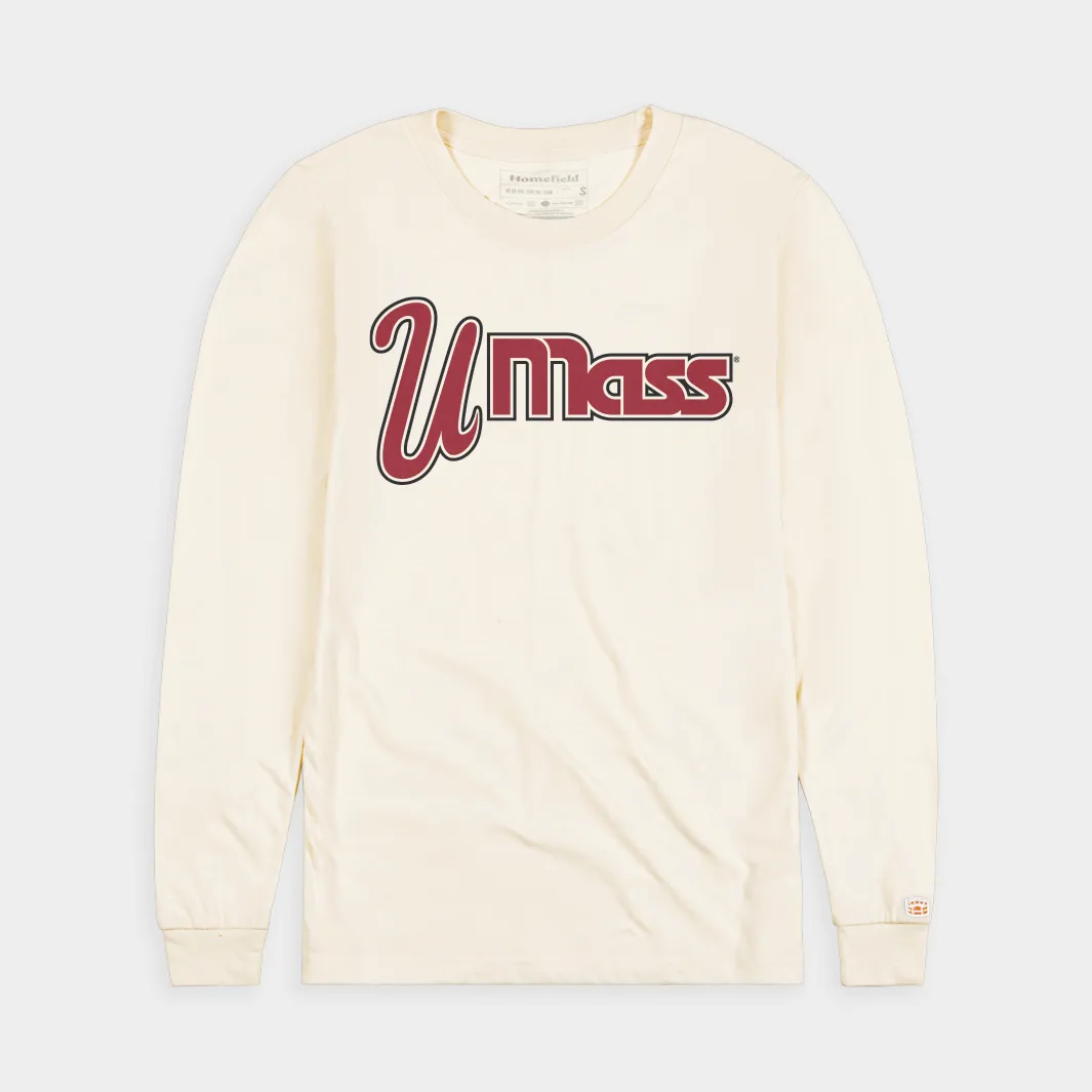 UMass 1990's Wordmark Long Sleeve