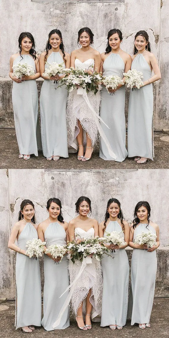 Unique Simple Long Chiffon Cheap High Quality Elegant Formal Bridesmaid Dresses,WG376