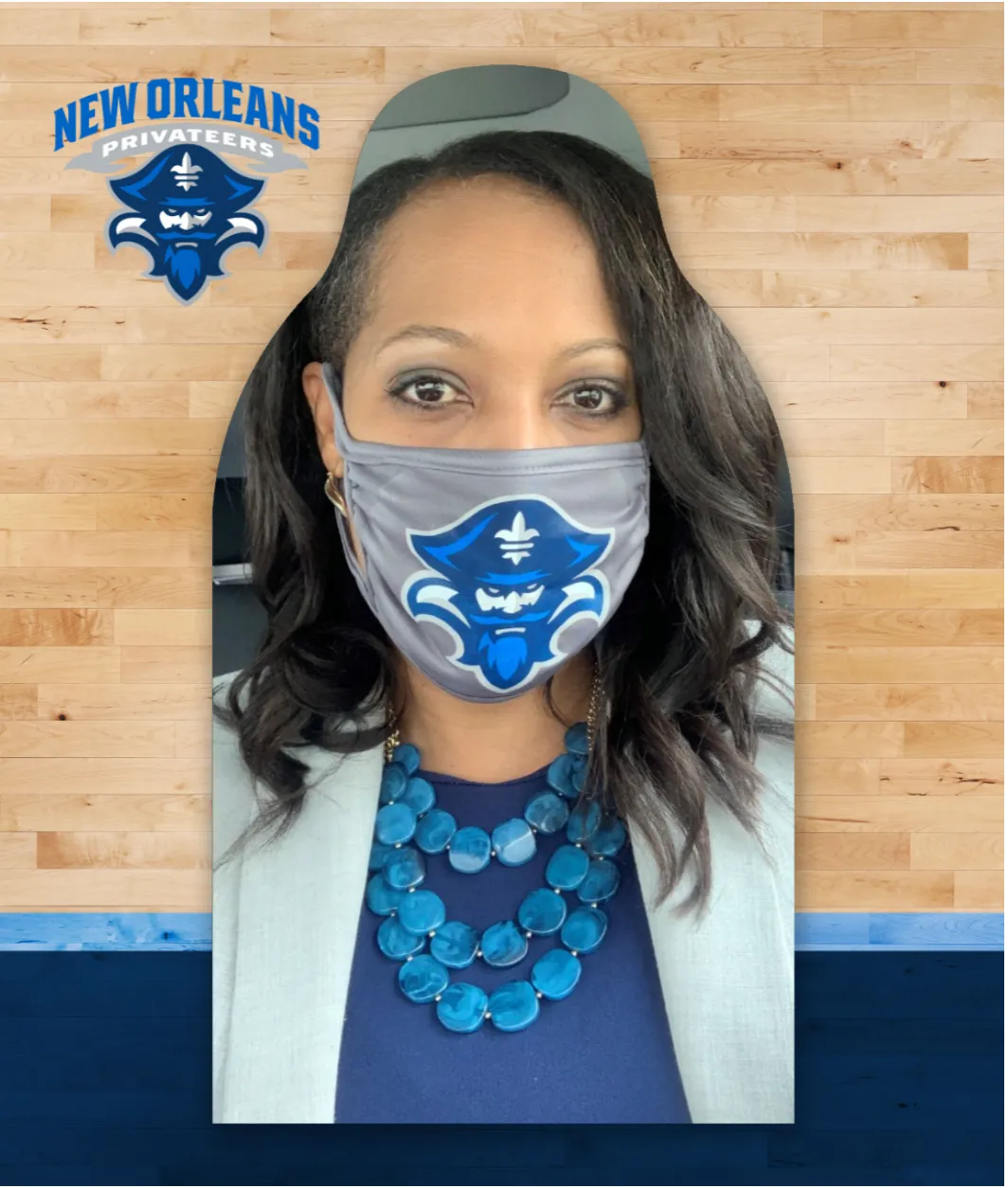 University of New Orleans Fan Cutout