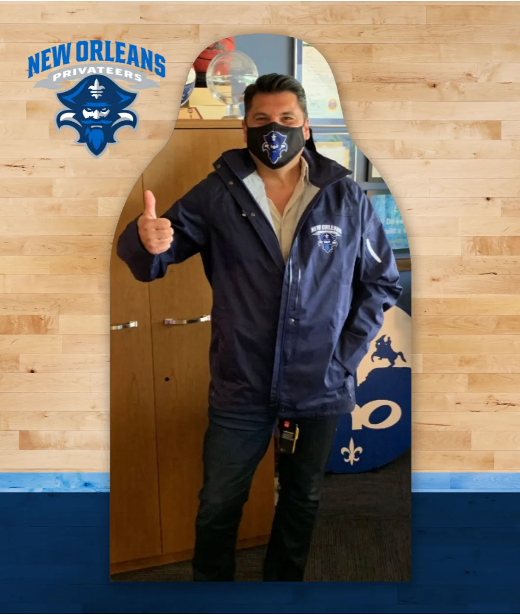 University of New Orleans Fan Cutout