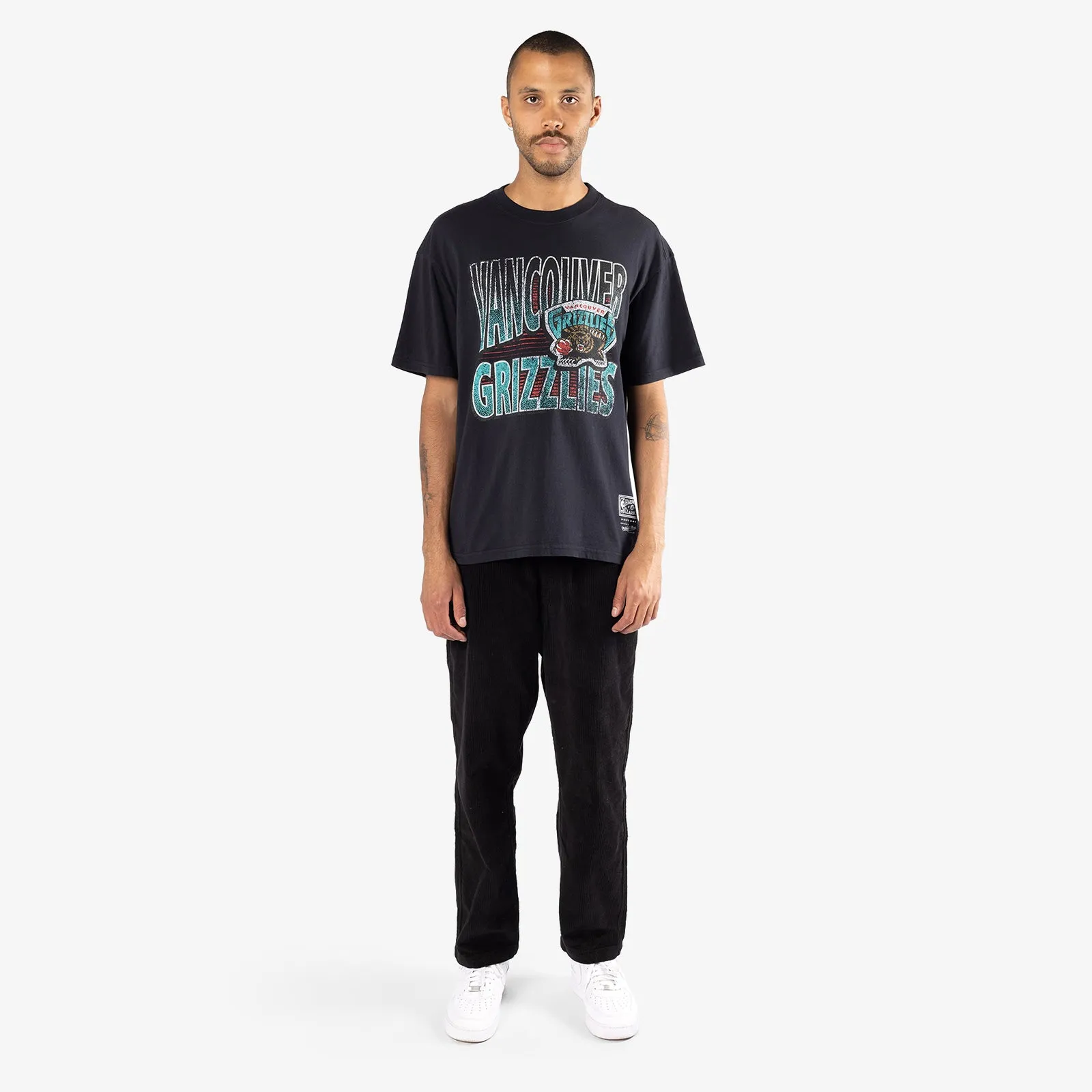 Vancouver Grizzlies Incline Stack Vintage Tee - Faded Black