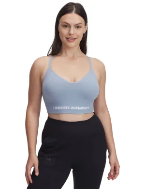 Vanish Seamless Low Sports Bra - Harbour Blue/White